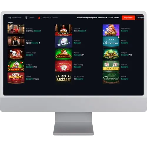 Baccarat Online en Pin Up